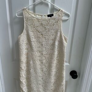 Elegant Cream Lace Dress